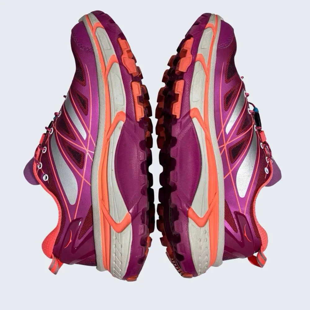 Hoka One One Mafate Speed Trail Running Sneaker Womens US 7 Purple Pink